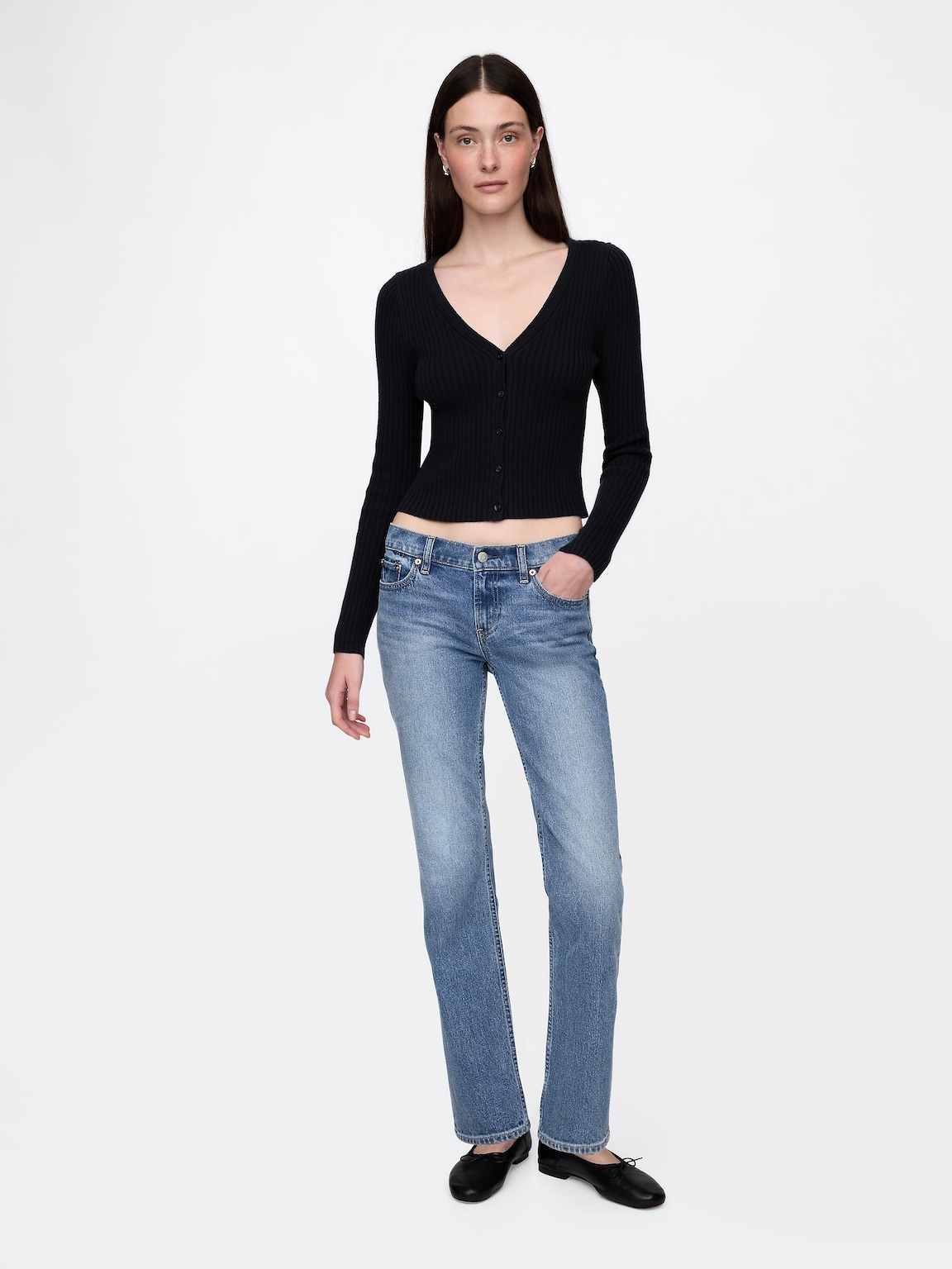 Low Rise '90s Slim Straight Jeans
