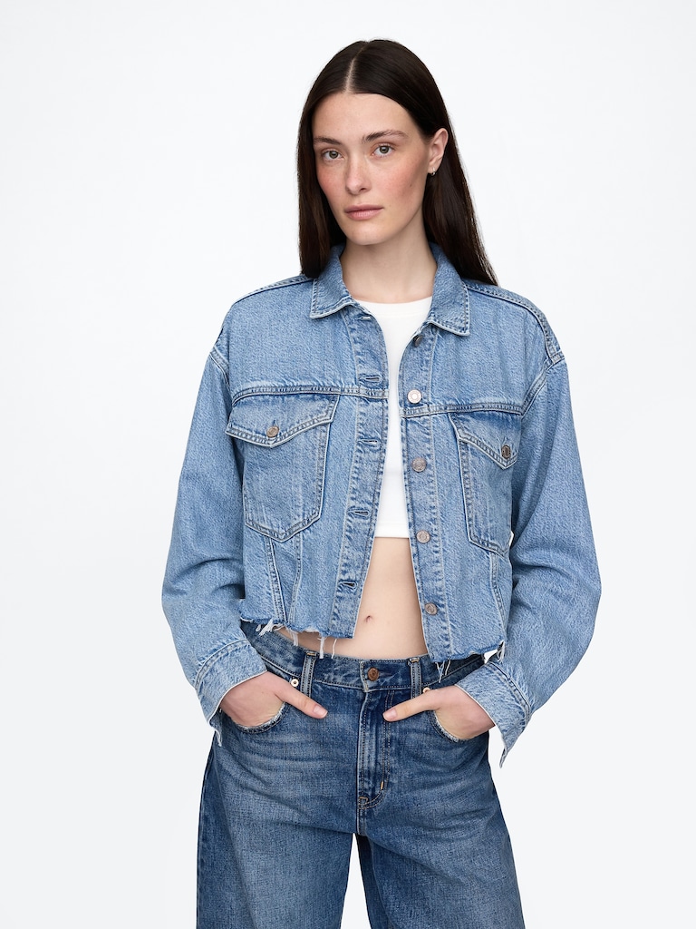 UltraSoft Icon Denim Crop Jacket