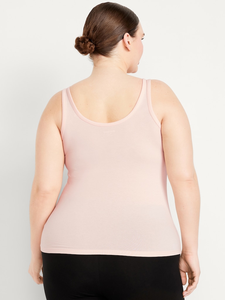 First-Layer Scoop-Neck Tank Top