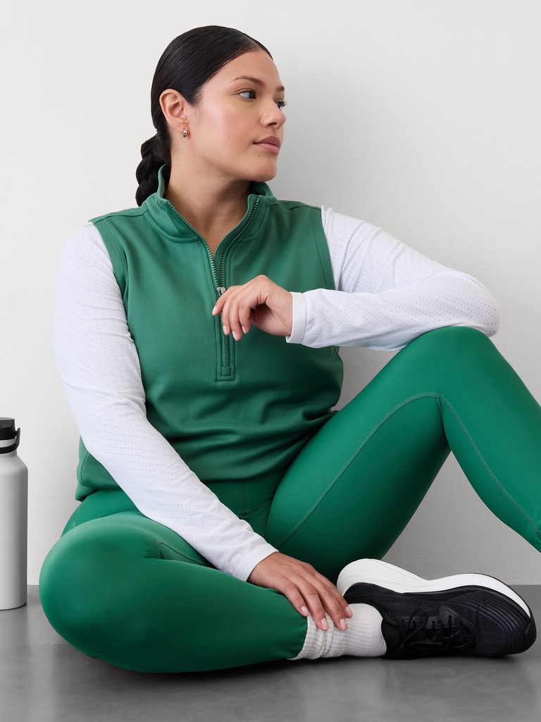 Unstoppable 1/2 Zip Cropped Vest