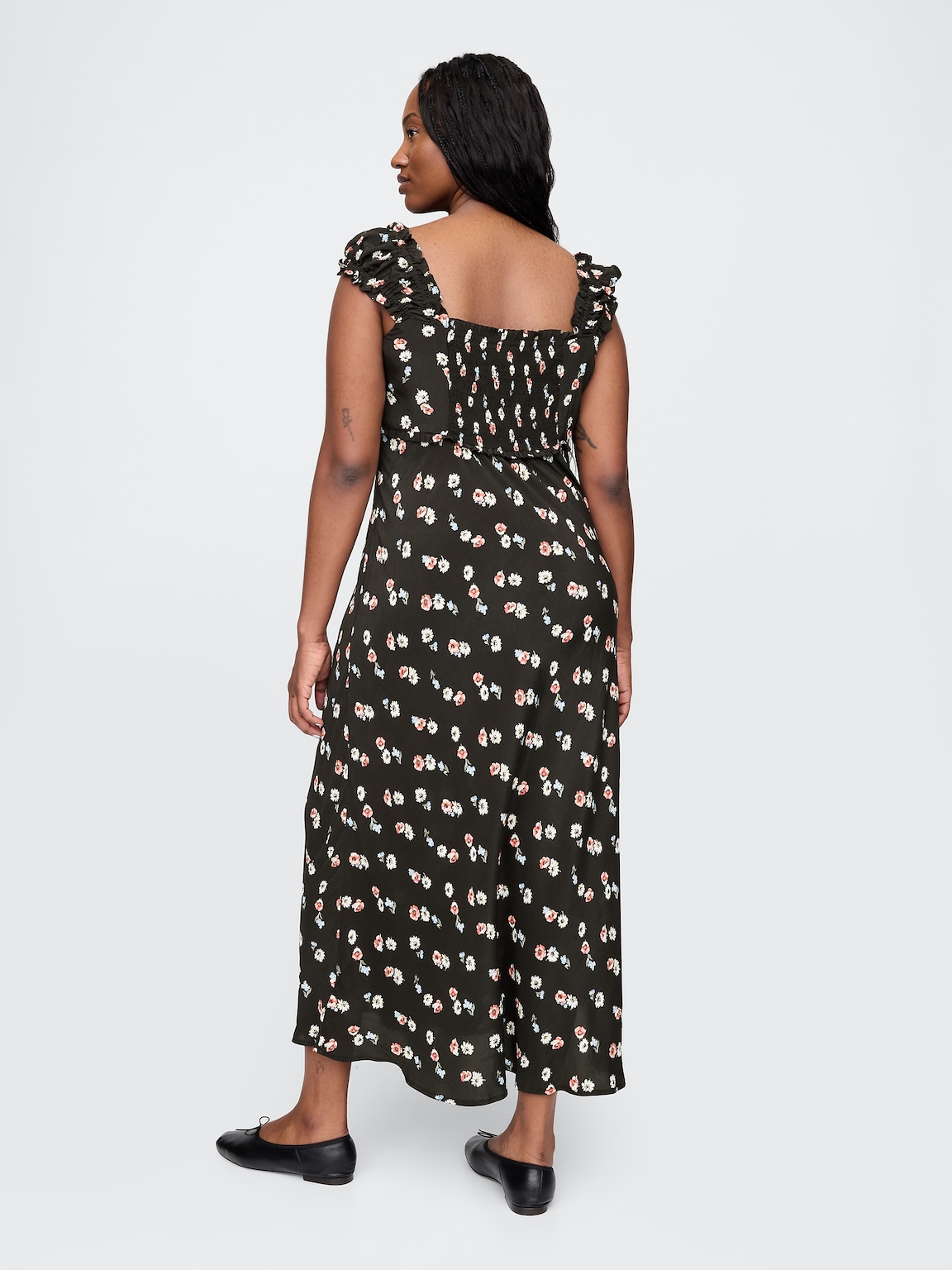 Crepe Sweetheart Maxi Dress