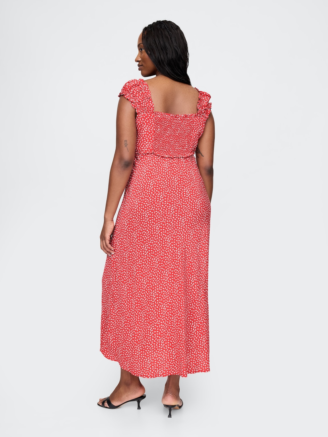Crepe Sweetheart Maxi Dress