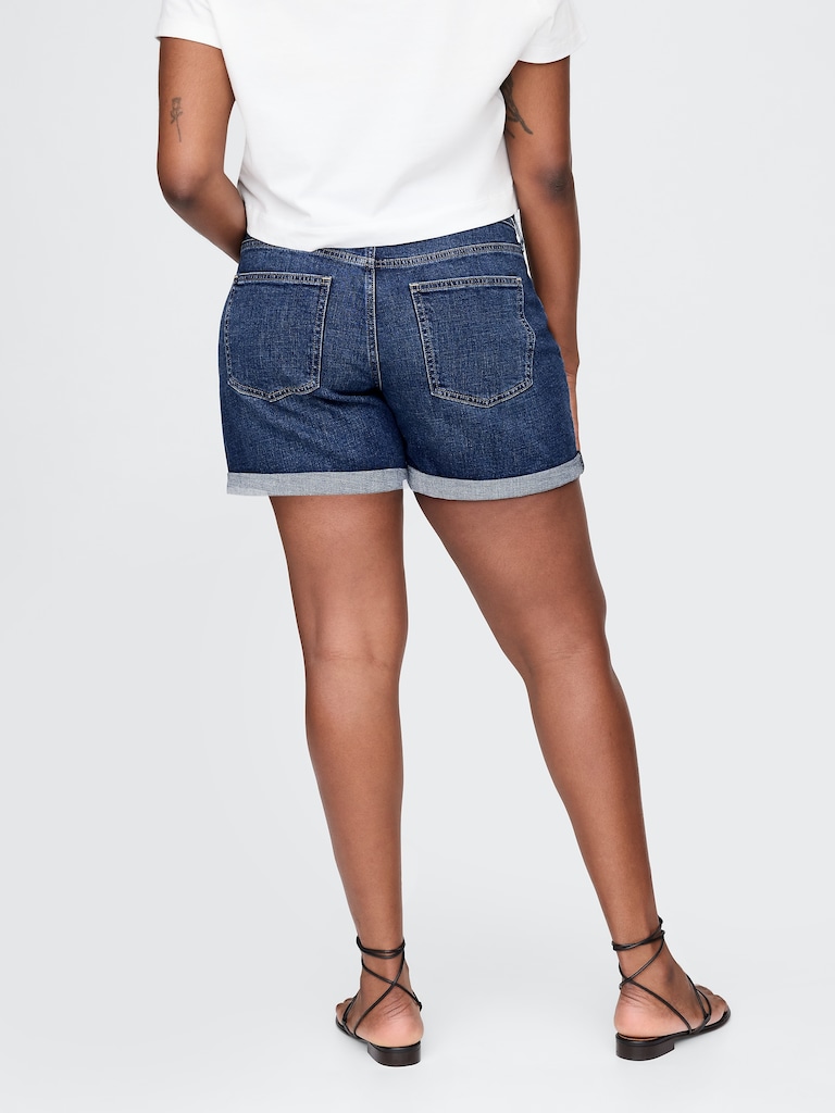 5" Mid Rise Girlfriend Denim Shorts