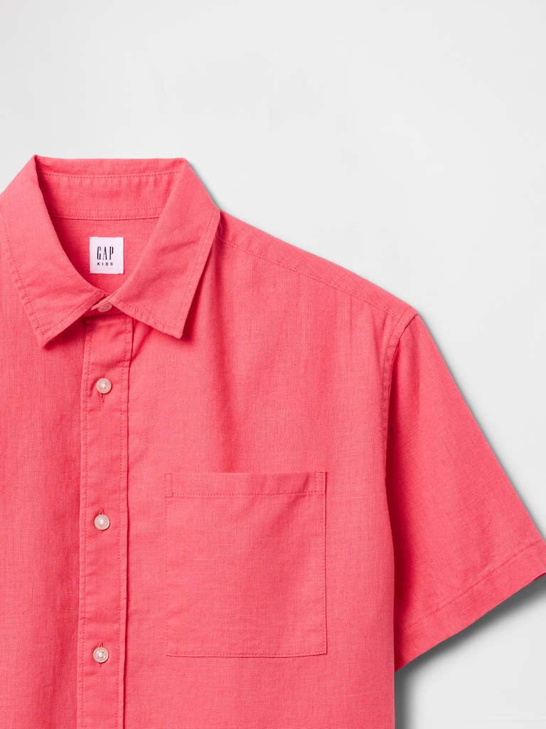 Kids Linen-Cotton Relaxed Shirt