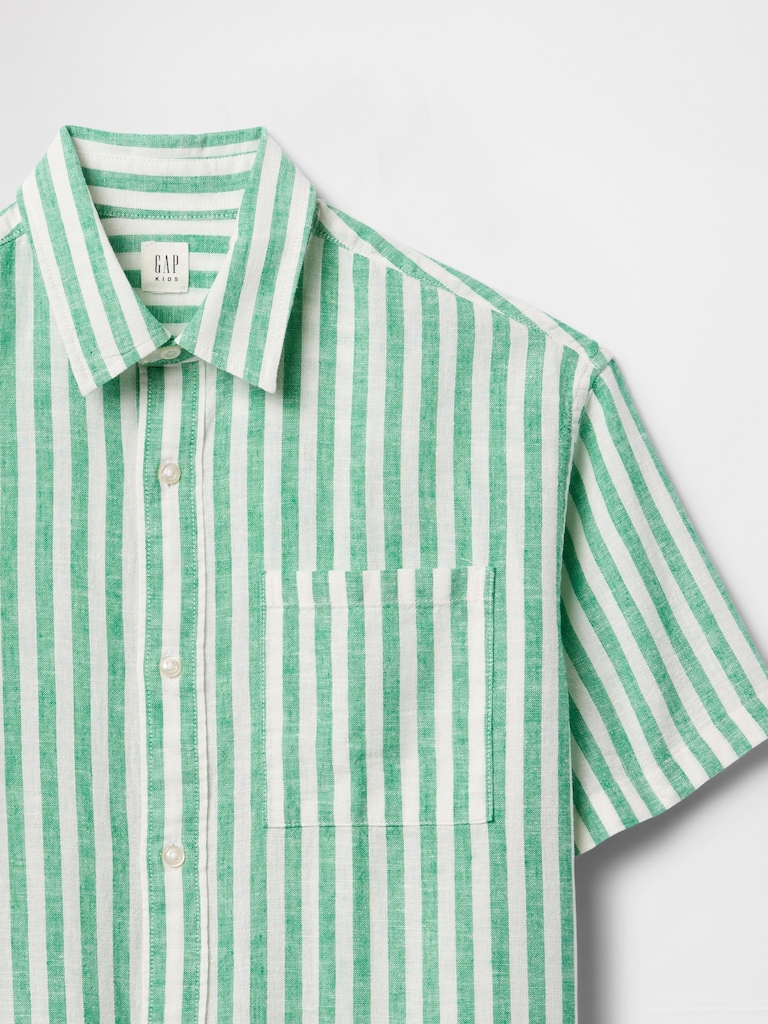 Kids Linen-Cotton Relaxed Shirt