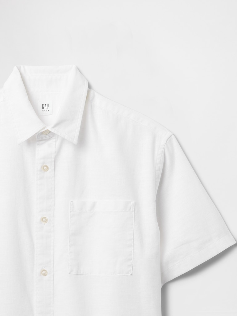 Kids Linen-Cotton Relaxed Shirt