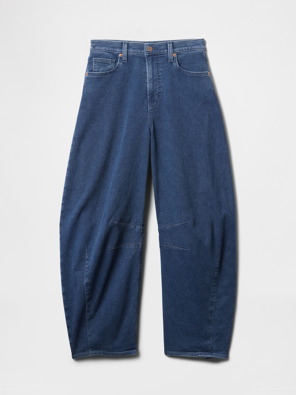 High Rise Knit Horseshoe Jeans
