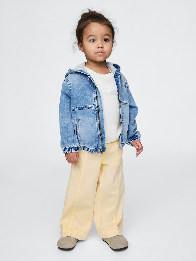 Baby & Toddler UltraSoft Pull-On Baggy Wide-Leg Jeans