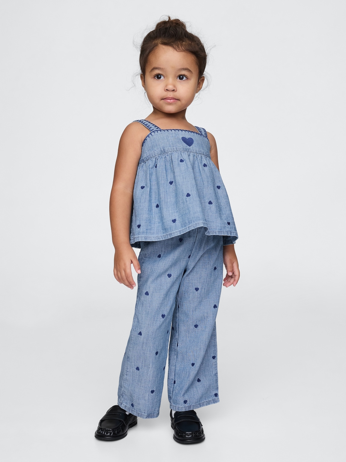 Baby & Toddler Chambray Heart Outfit Set
