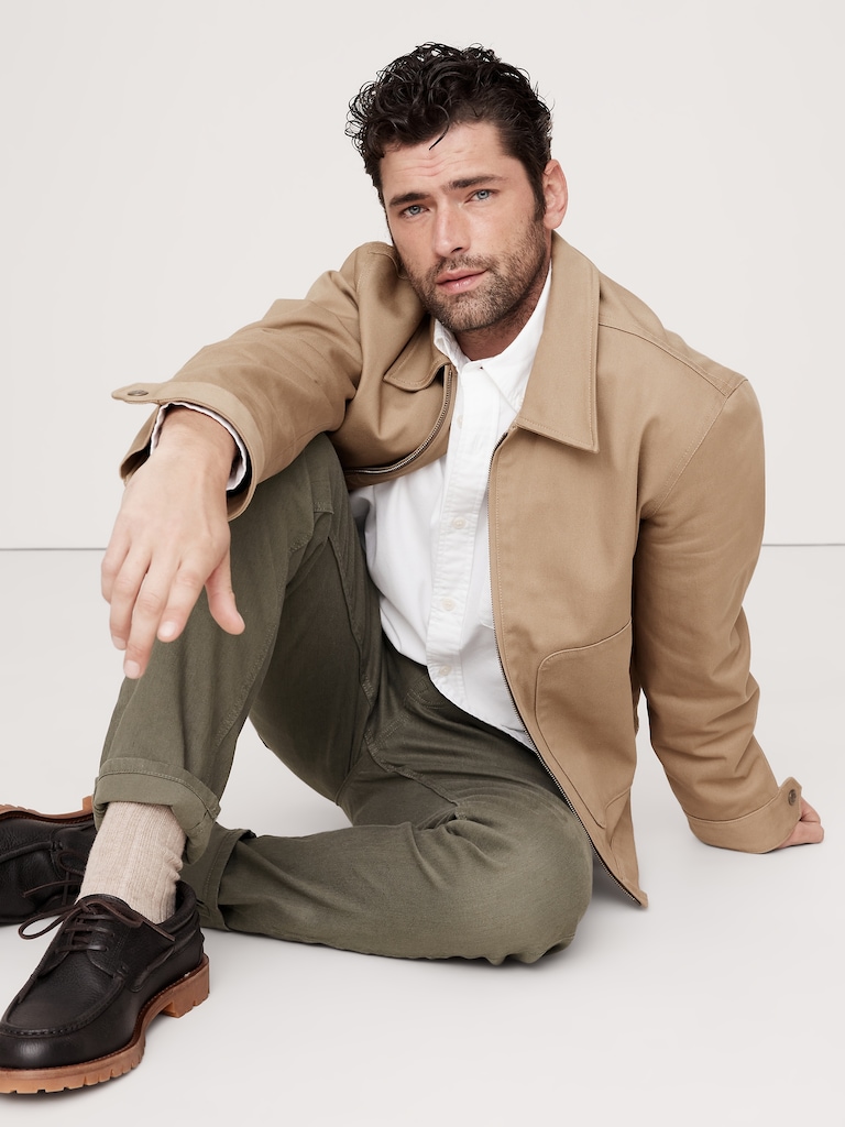 Slim Linen-Cotton Traveler Pant