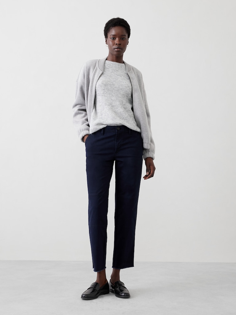 Slim Mid-Rise Pull-On Chino