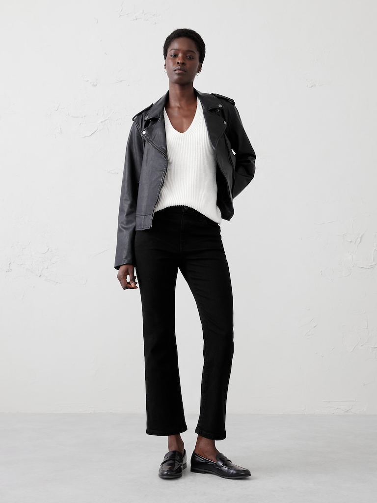 Kick Flare High-Rise Cropped Jean