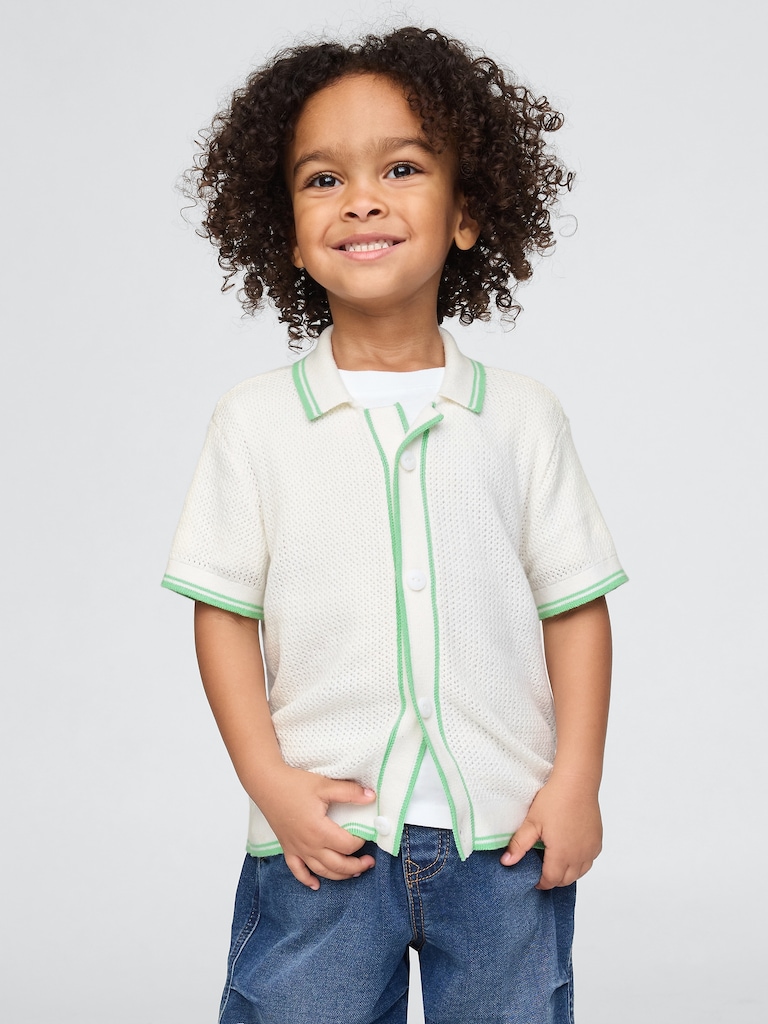 Baby & Toddler Textured Sweater Shirt
