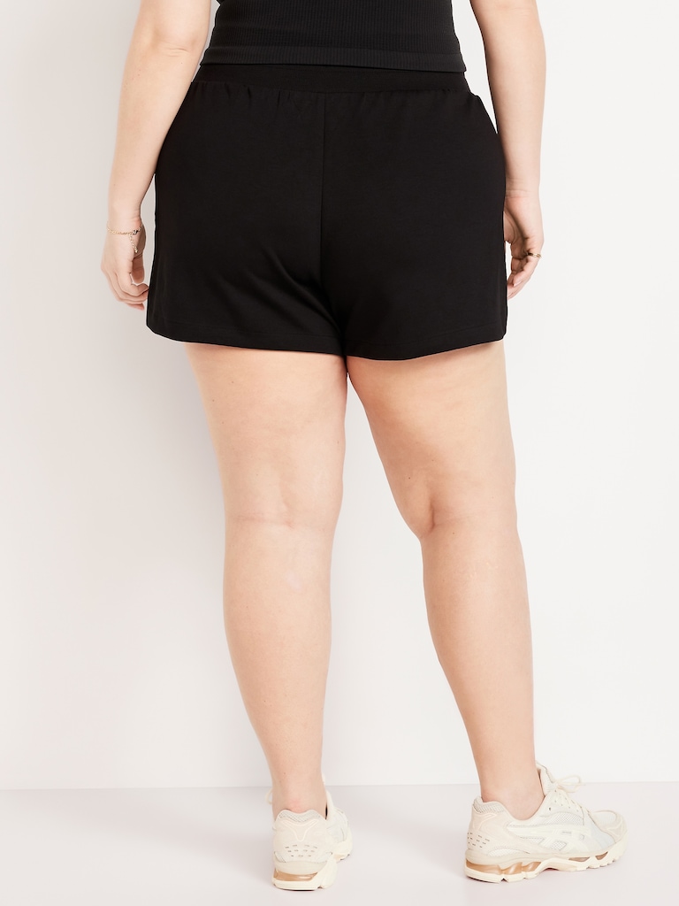 Extra High-Waisted Dynamic Fleece Sweat Shorts