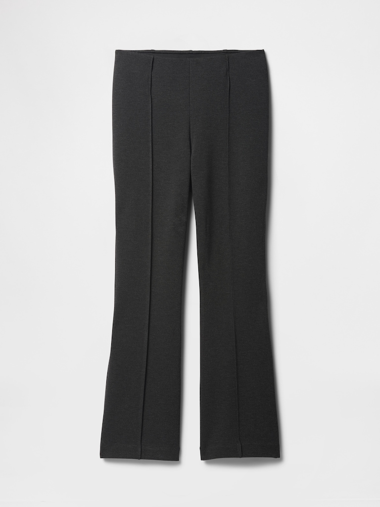 High Rise Ponte Flare Crop Pants