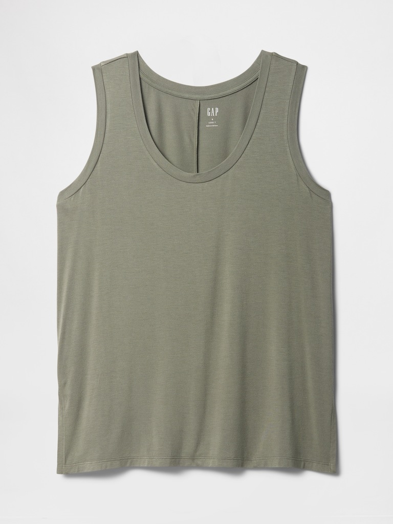 Relaxed Luxe Scoopneck Tank Top