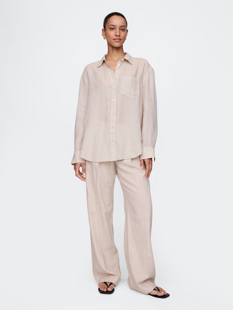 100% Linen Oversized Shirt