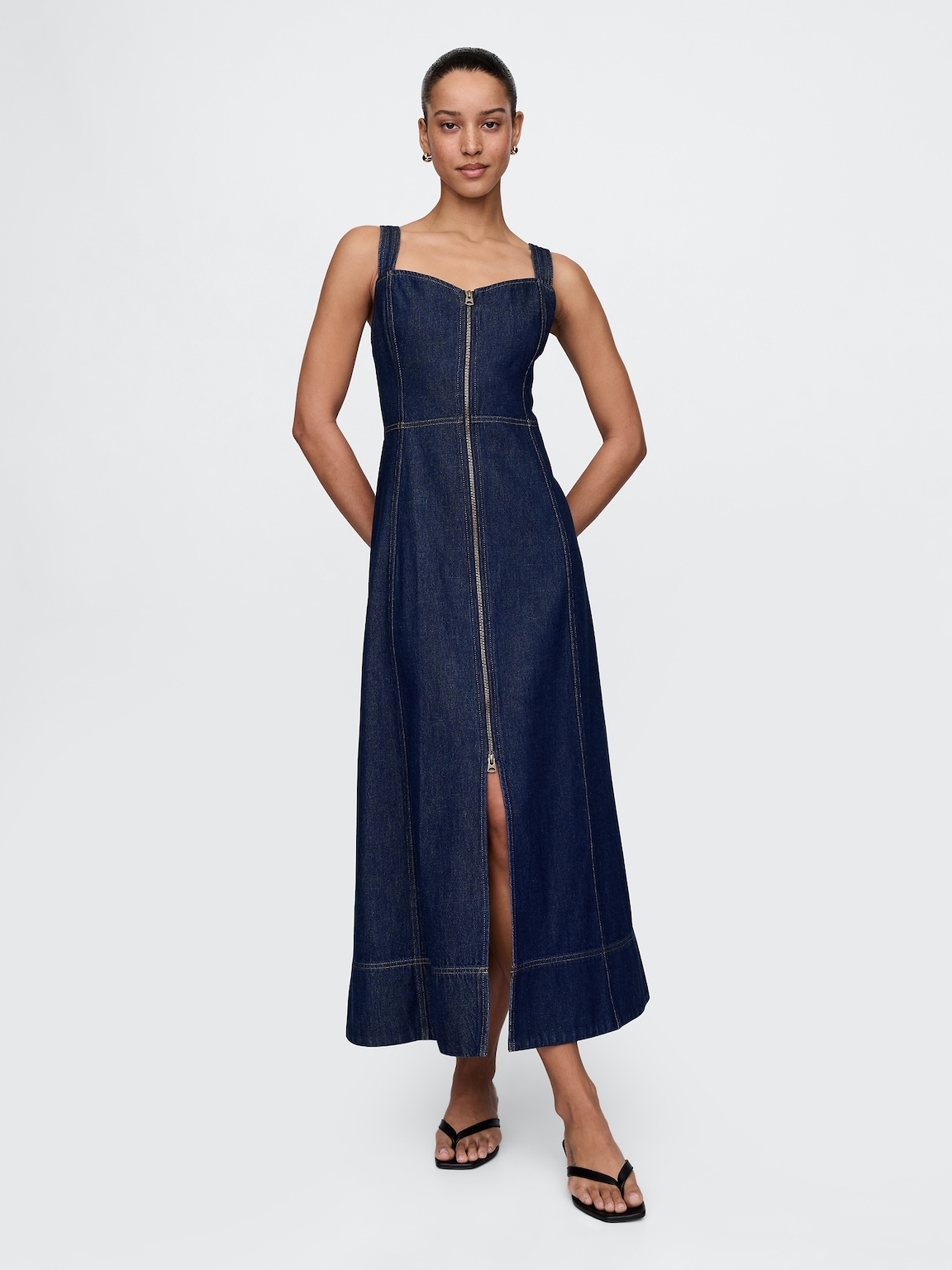 UltraSoft Denim Maxi Dress