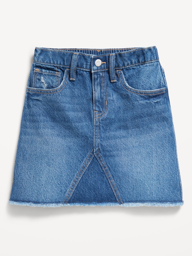 High-Waisted Jean Skirt for Girls