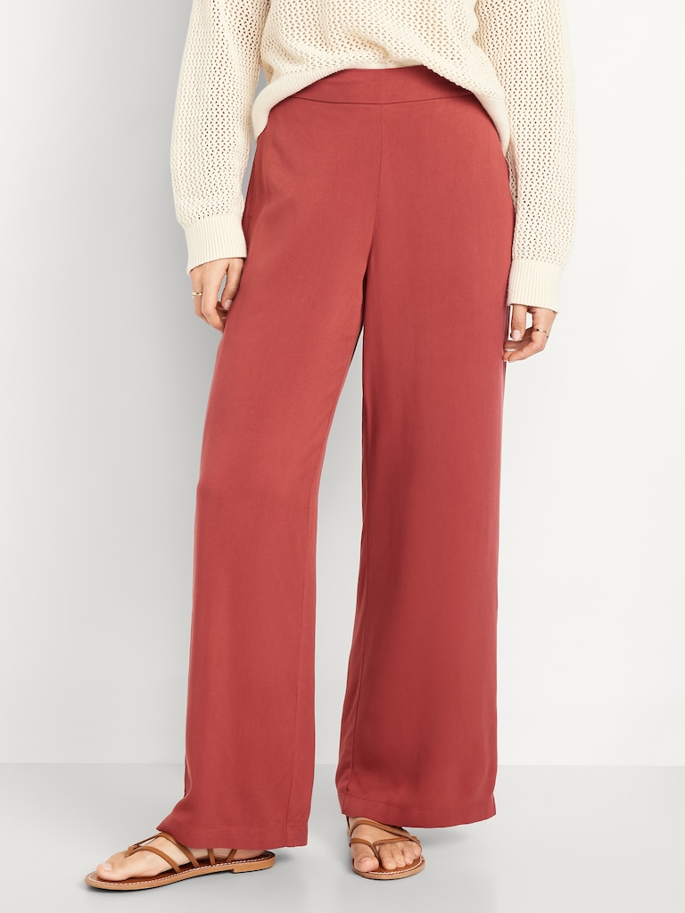 High-Waisted Playa Wide-Leg Pants