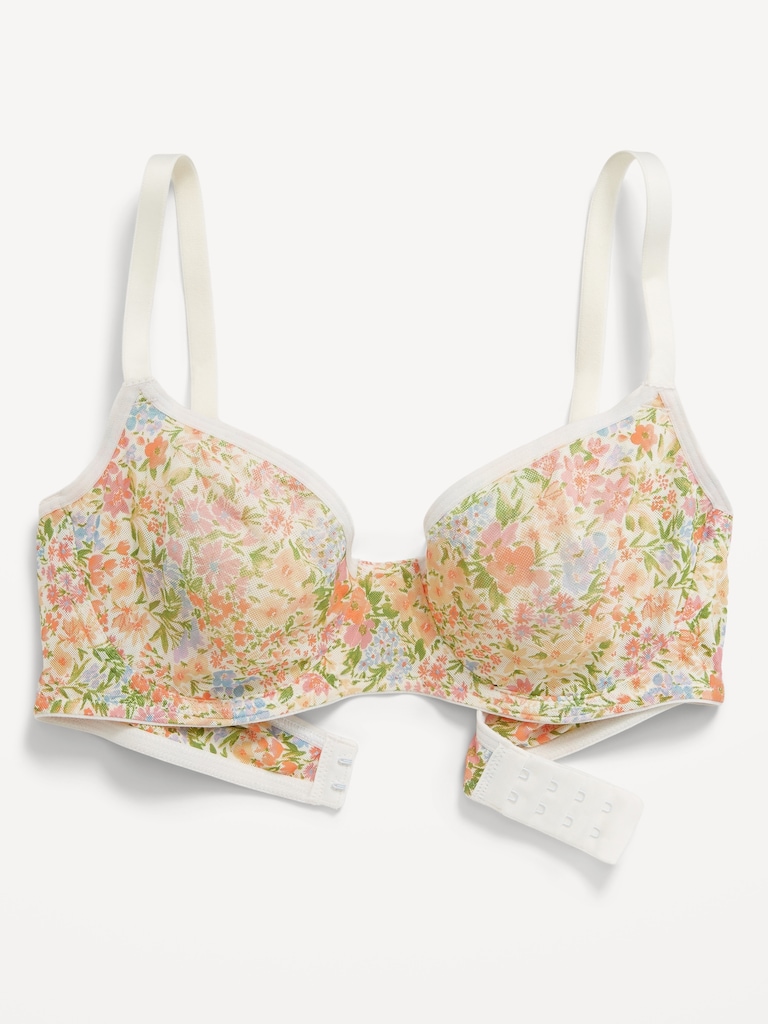 Mesh Balconette Bra