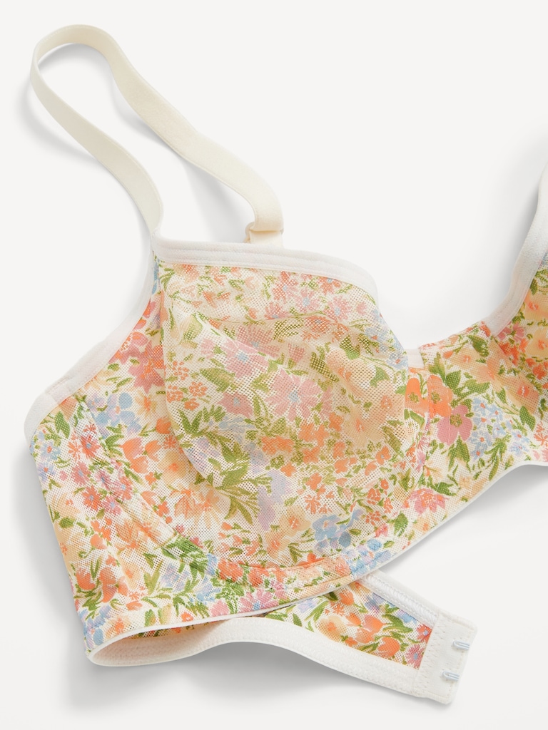 Mesh Balconette Bra