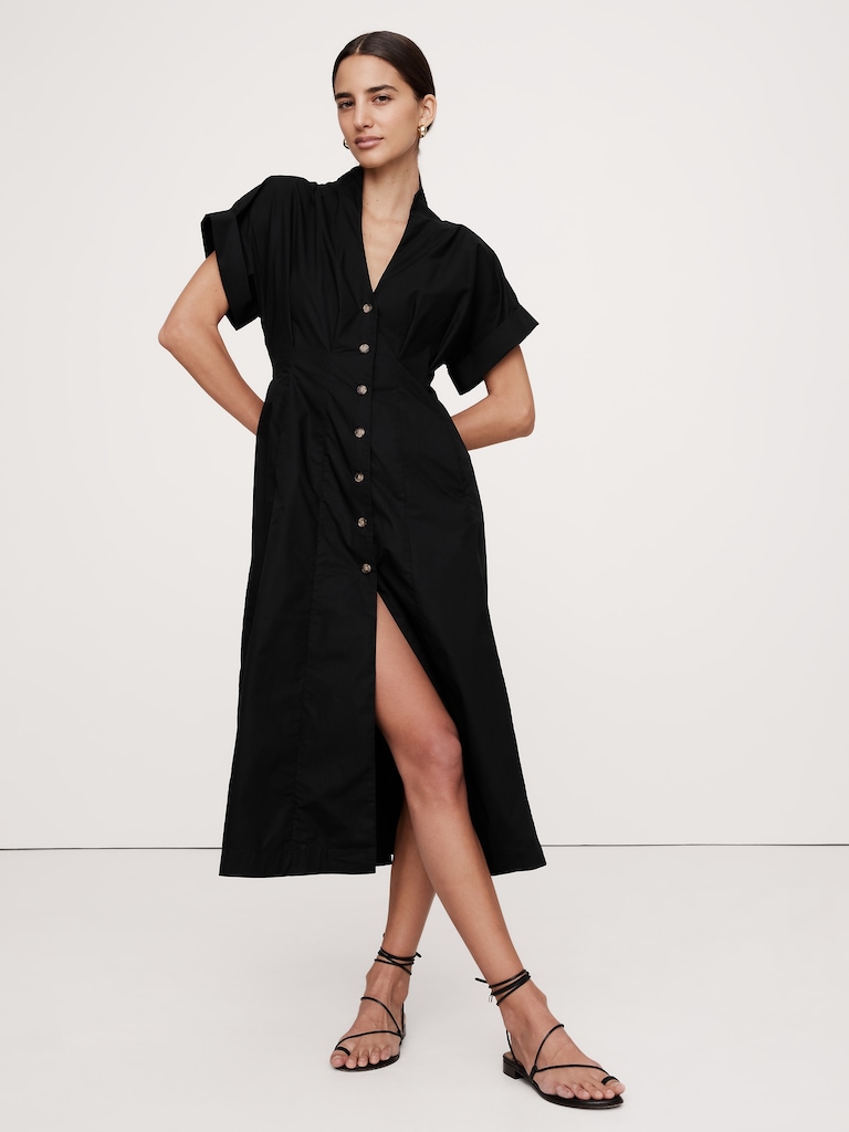 Cotton Poplin Shirt Dress