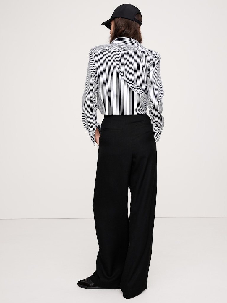 The Soho Wide-Leg Pant in Drapey Twill