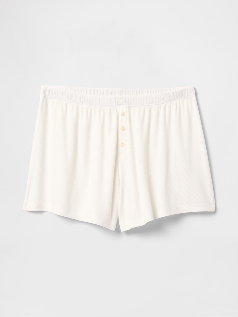 Mini Rib Relaxed PJ Shorts