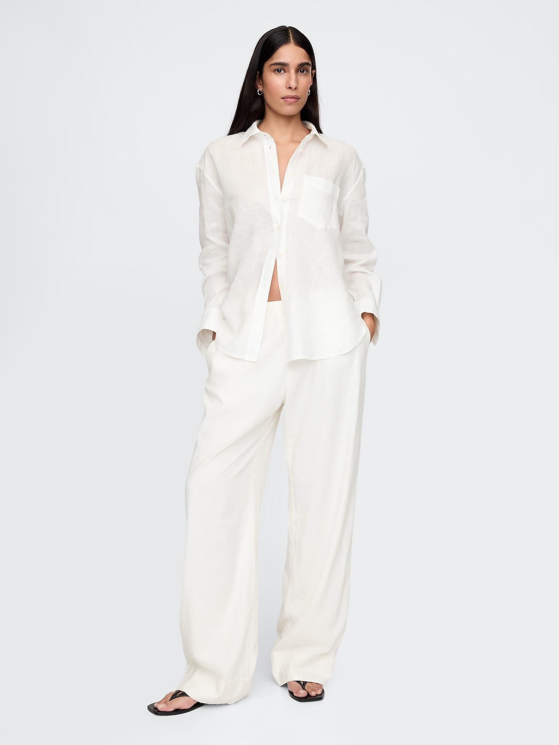 100% Linen Oversized Shirt