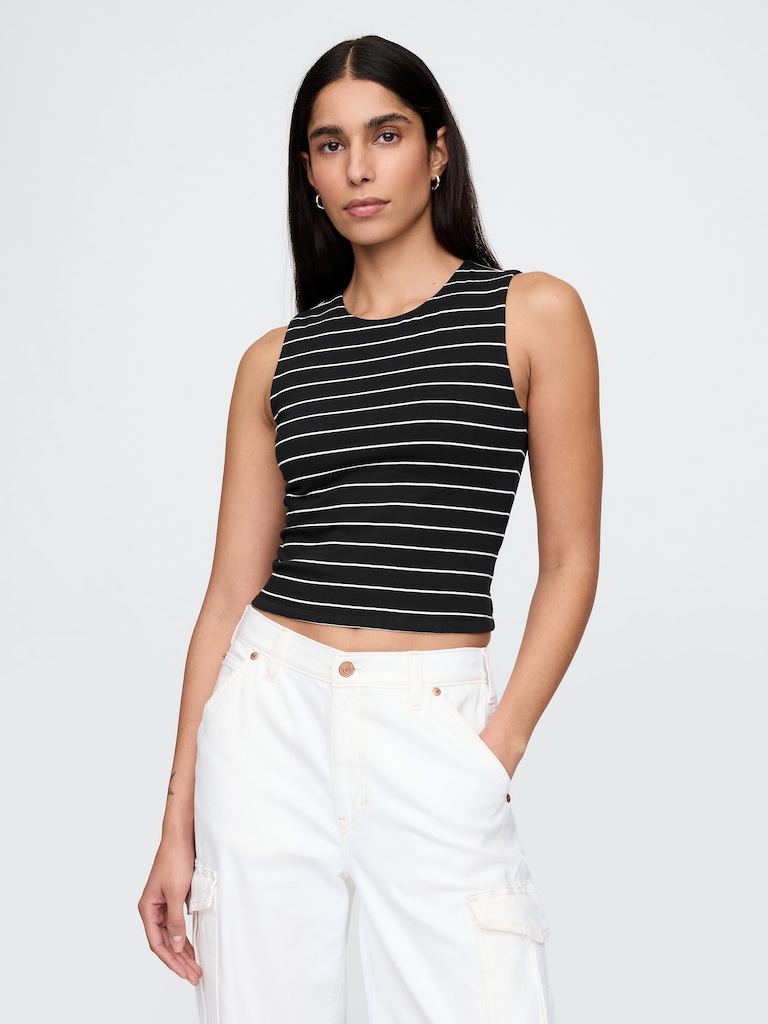 CloseKnit Jersey Crop Tank Top