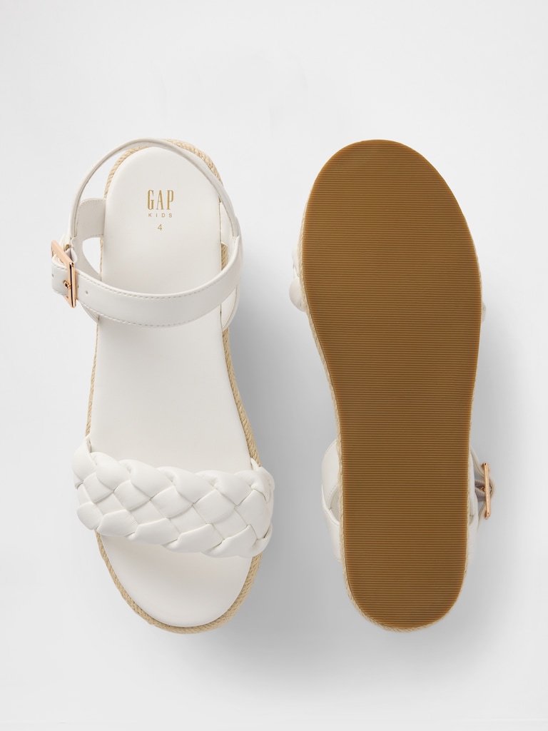 Kids Braided Espadrille Sandals