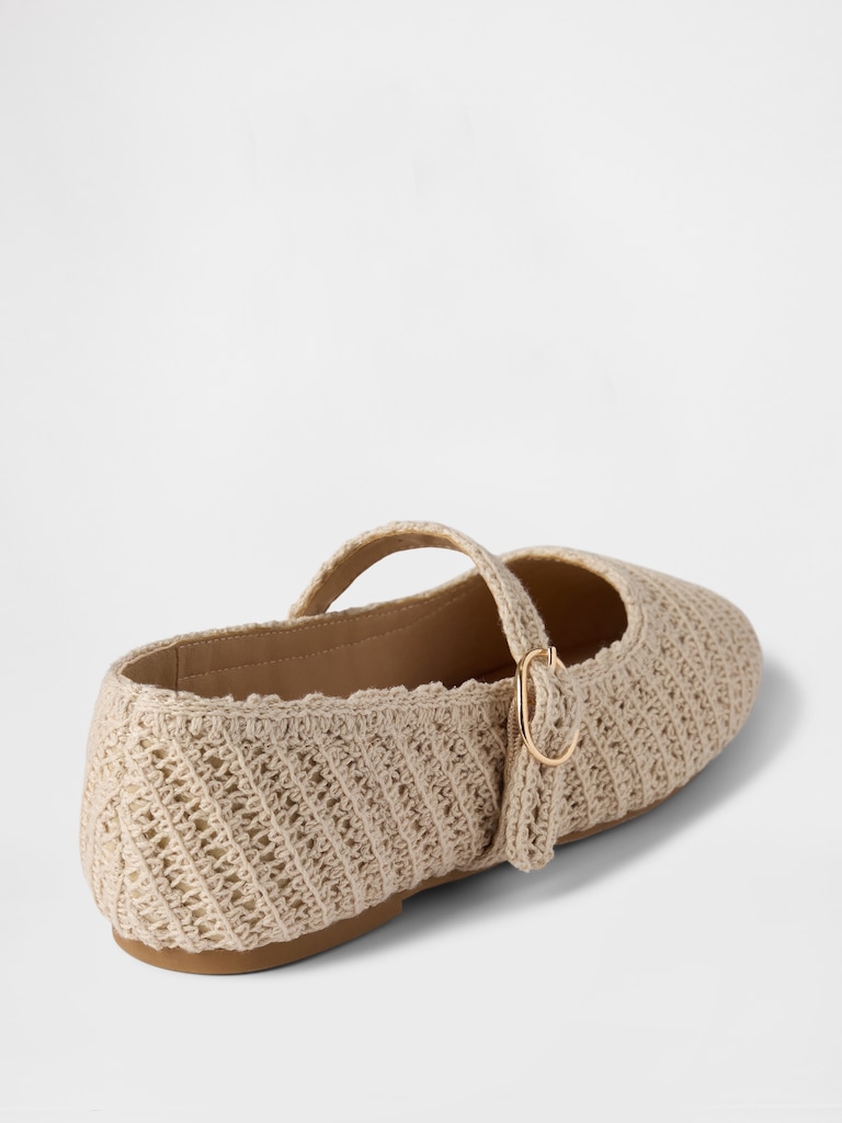 Kids Crochet Mary Jane Flats