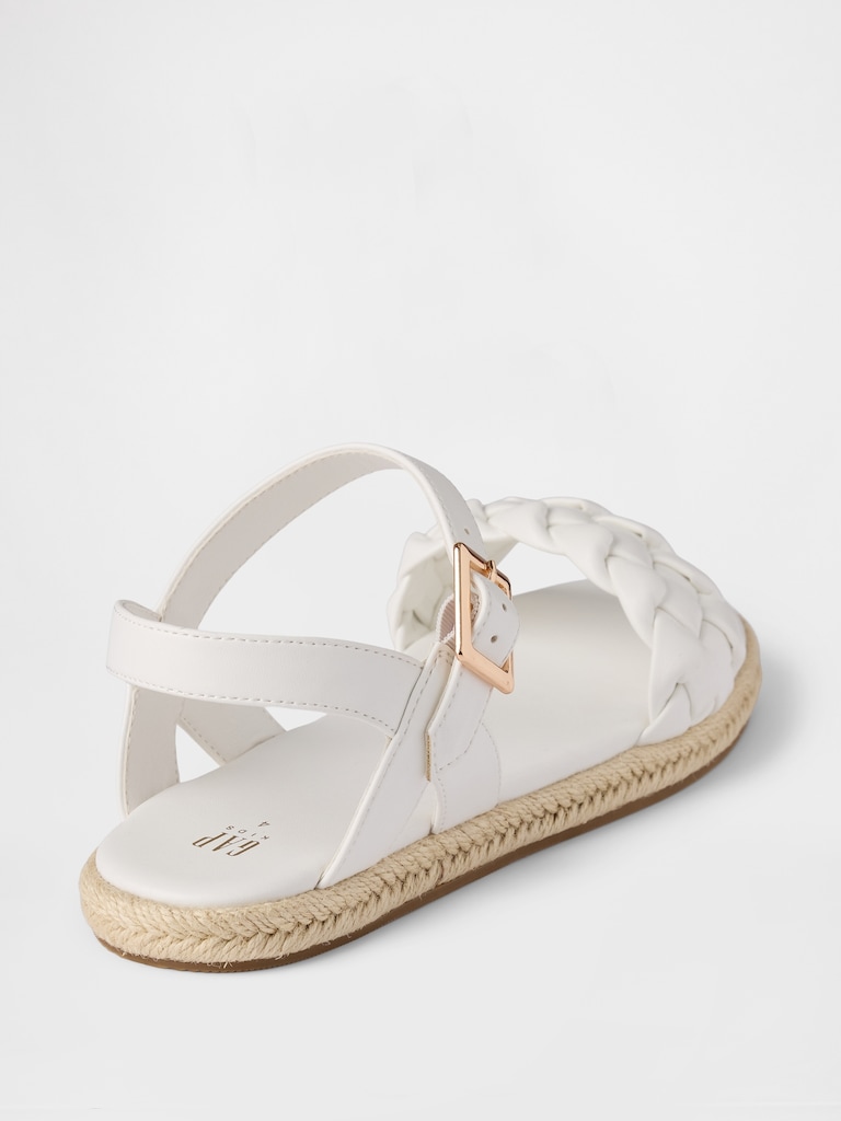 Kids Braided Espadrille Sandals