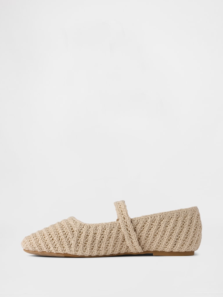 Kids Crochet Mary Jane Flats