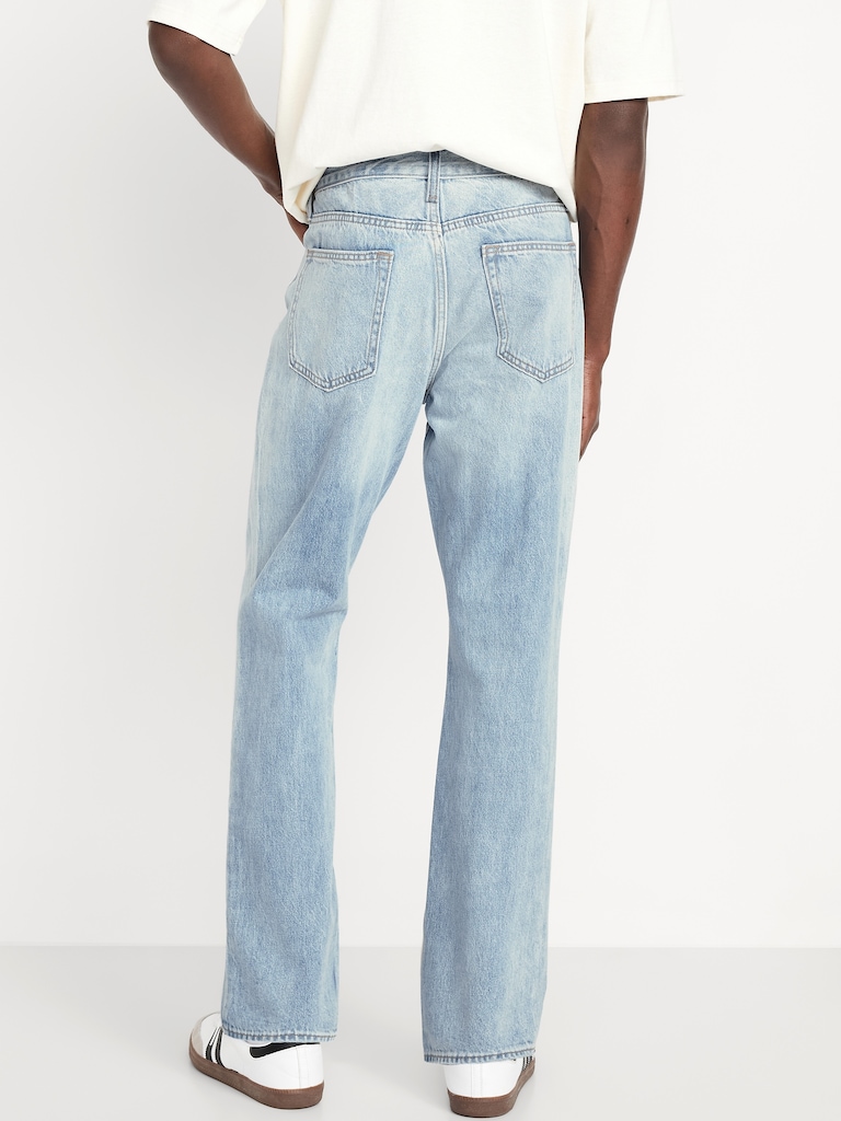 Structured Straight Non-Stretch Jeans