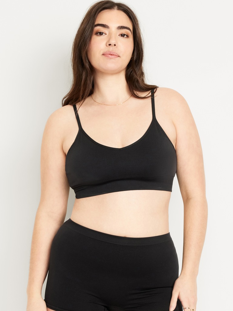 Seamless Ribbed Longline Bra