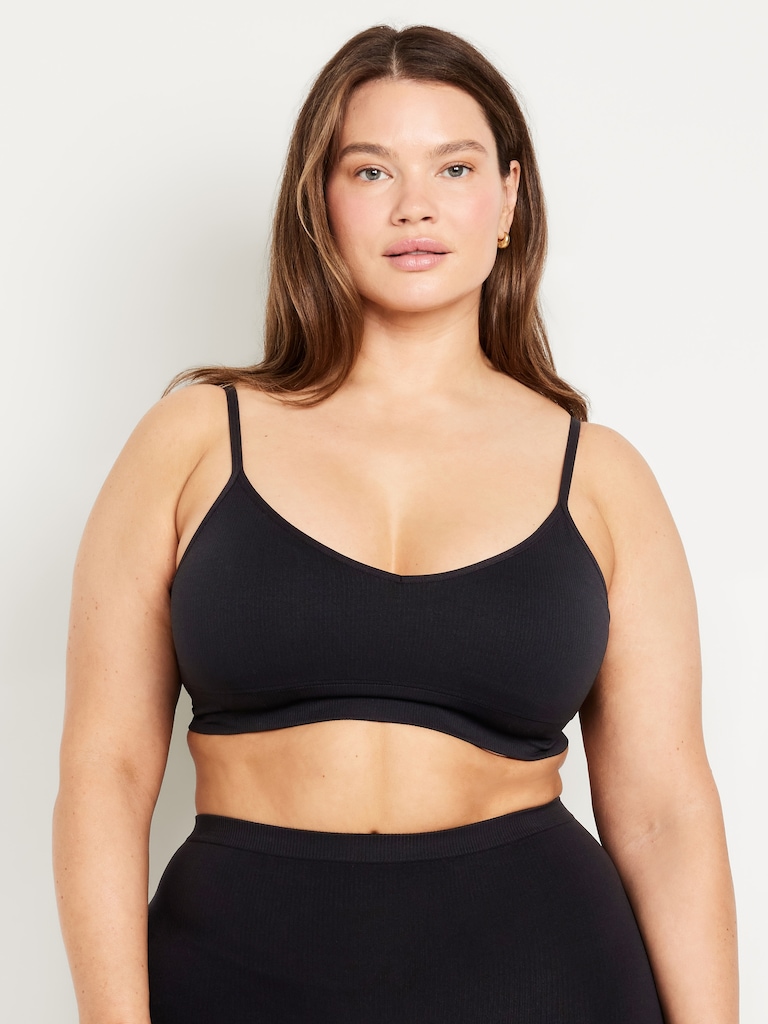 Seamless Ribbed Longline Bra