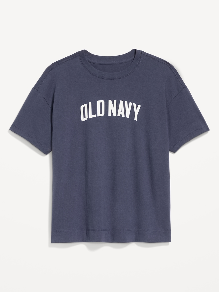 Vintage Crew-Neck Logo-Graphic T-Shirt