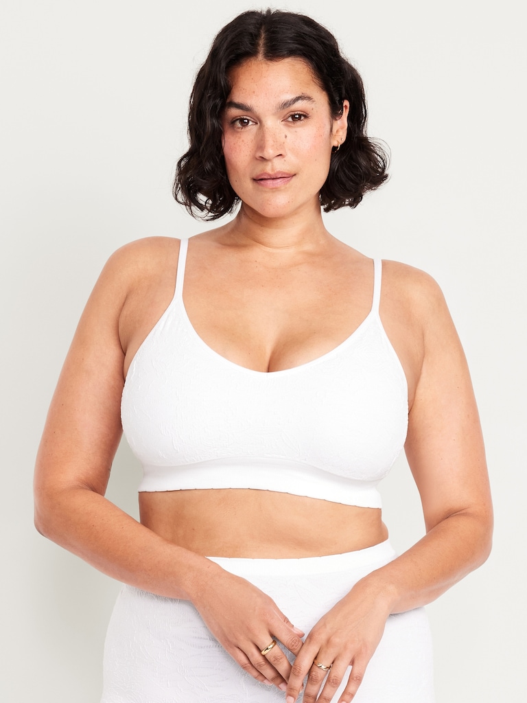 Seamless Lace Longline Bralette