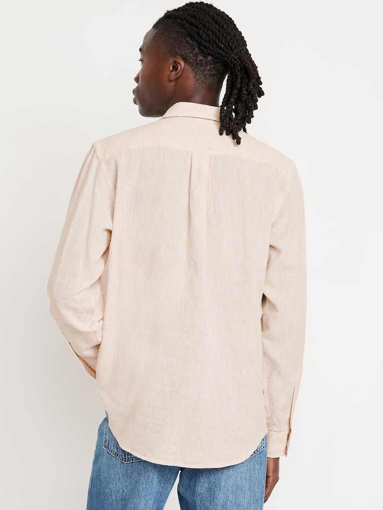 Classic Fit Linen-Blend Shirt