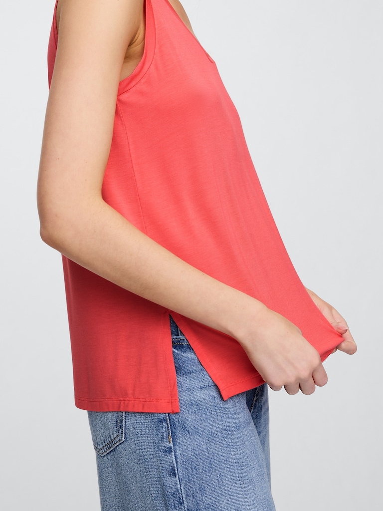 Relaxed Luxe Scoopneck Tank Top