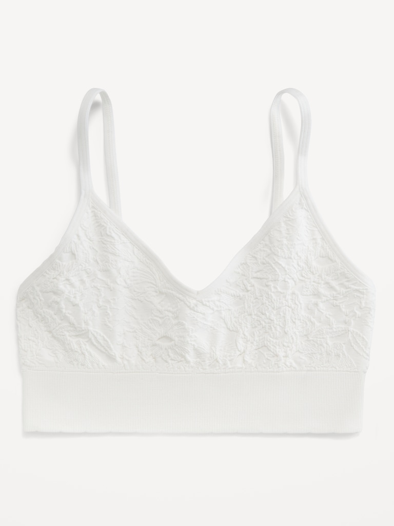 Seamless Lace Longline Bralette