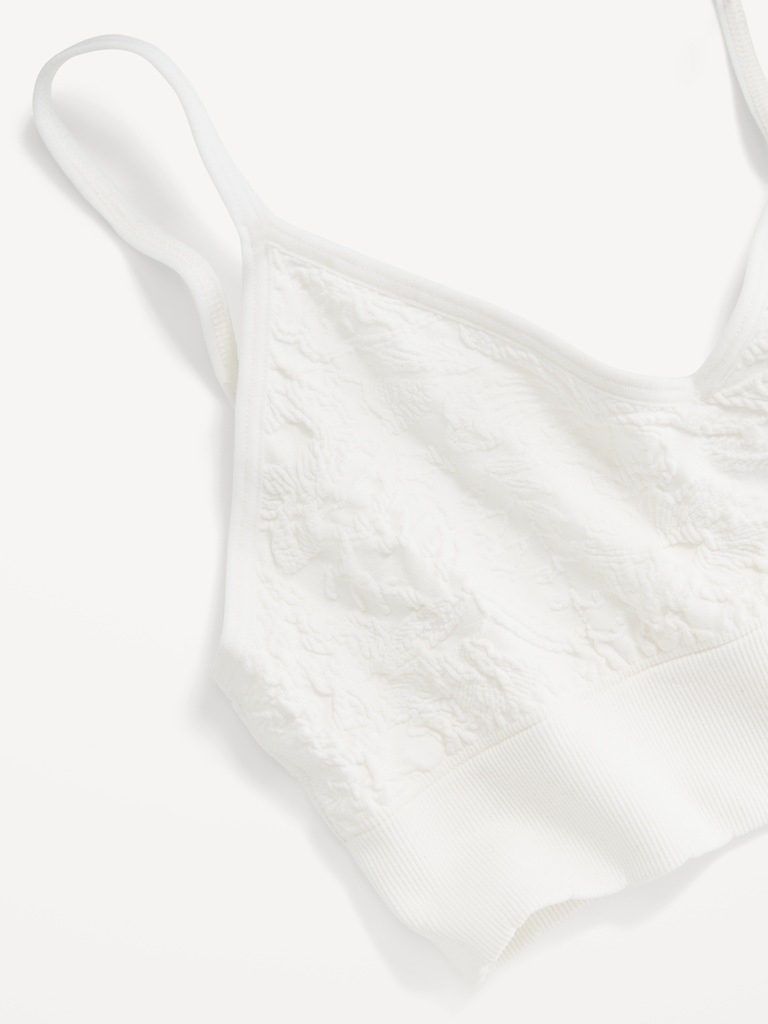 Seamless Lace Longline Bralette