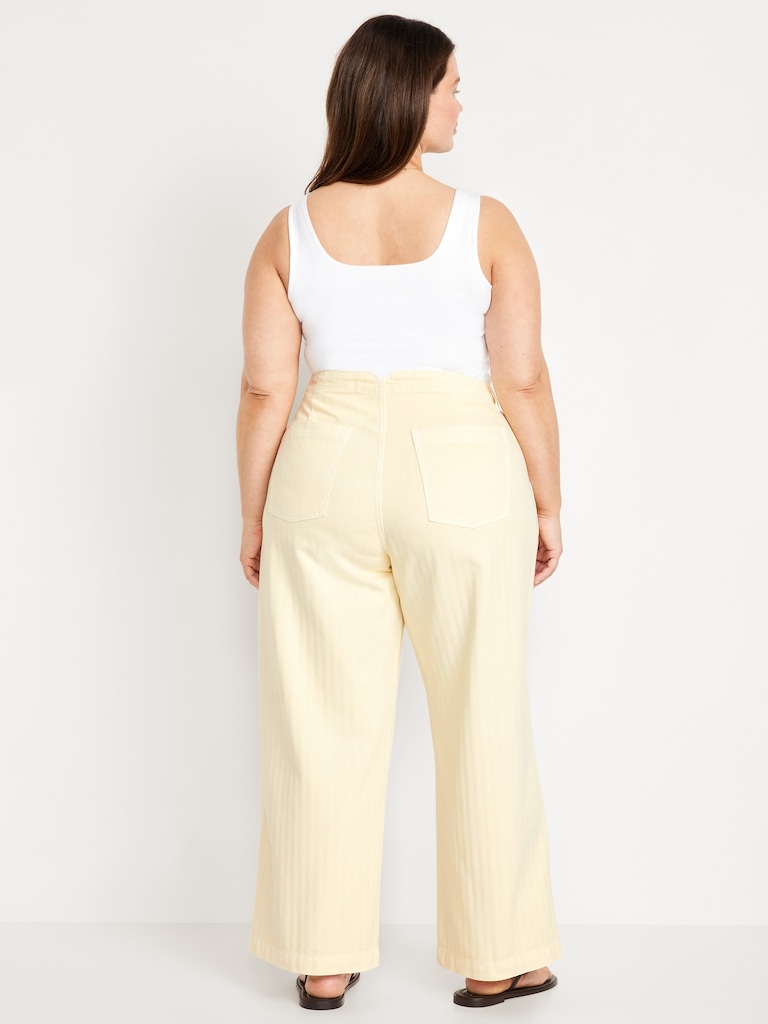 High-Waisted Baggy Wide-Leg Jeans