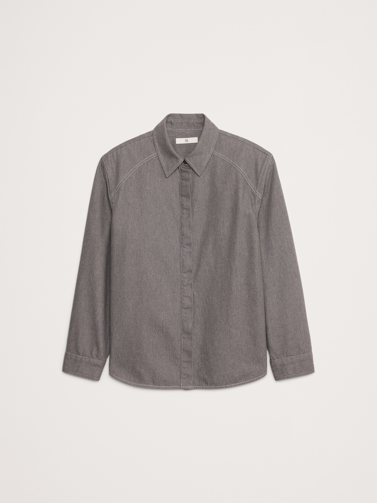 Tailored Denim Overshirt
