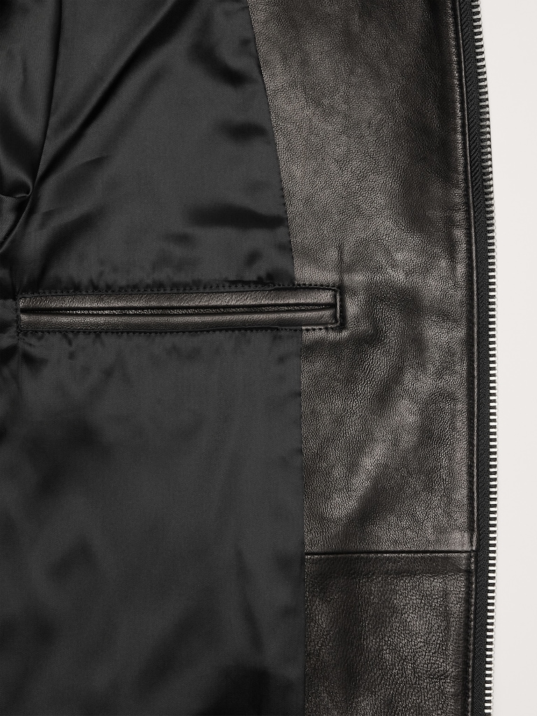 Minimalist Leather Jacket