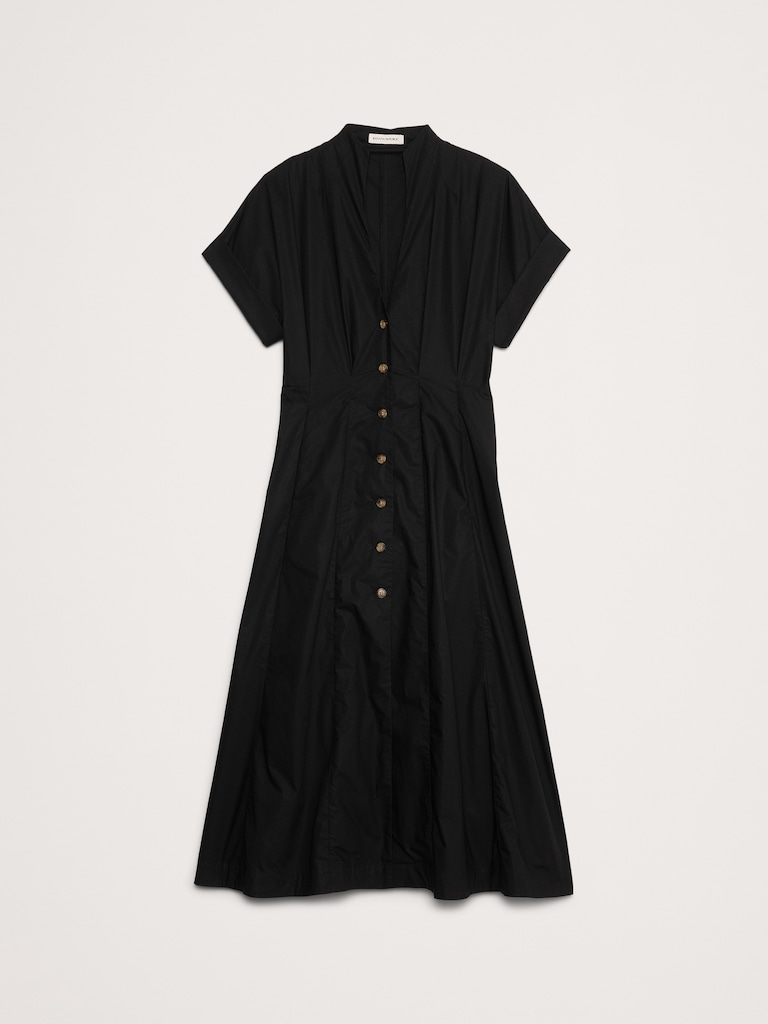 Cotton Poplin Shirt Dress