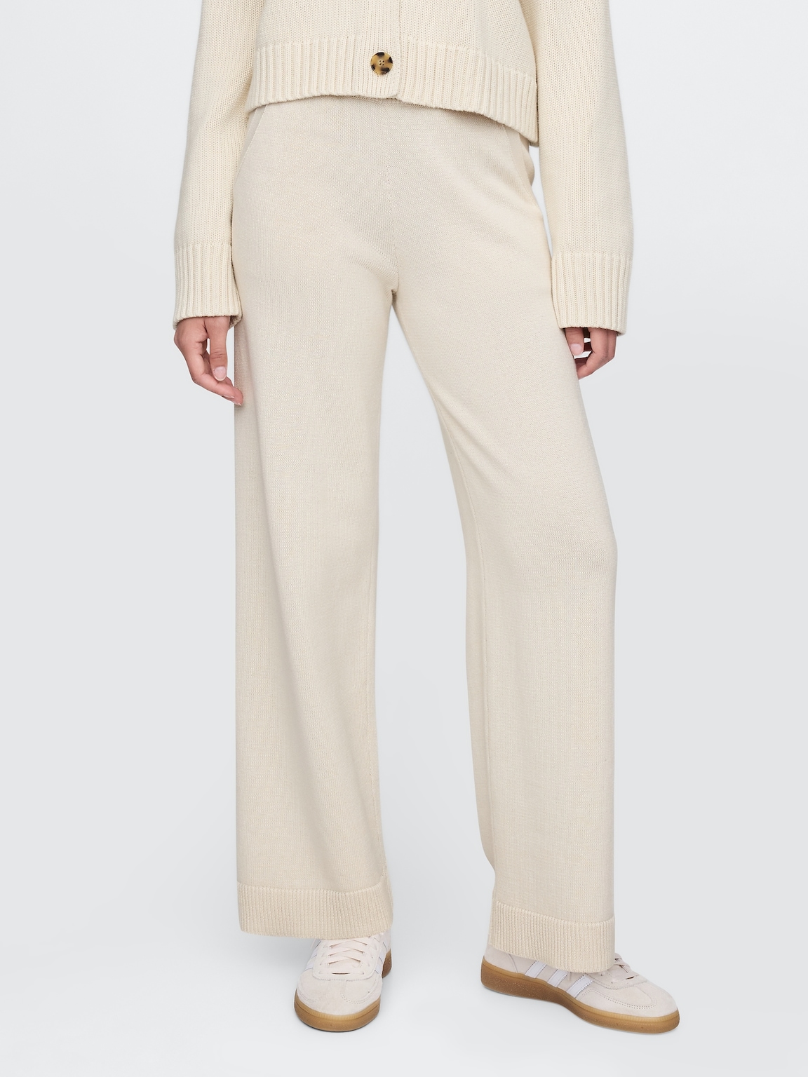 100% Cotton Relaxed Sweater Pants