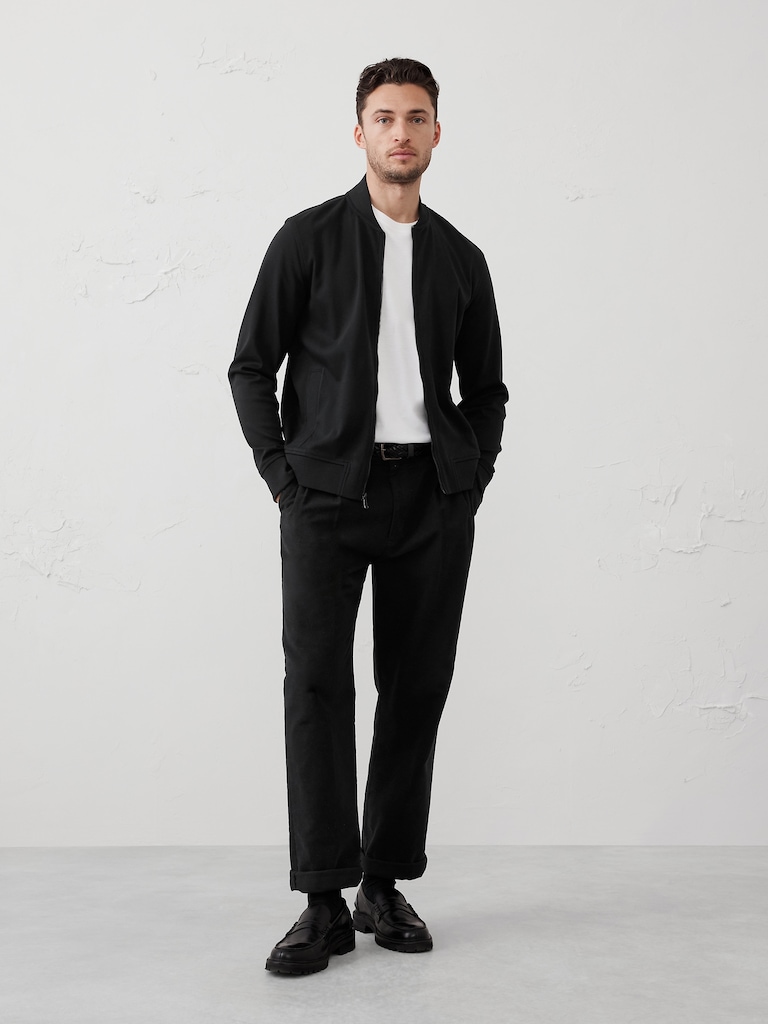 Luxe Touch Bomber Jacket